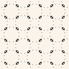 Abstract minimalist vector seamless pattern. Simple minimal geometric texture