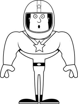 recommend clip art: Cartoon Surprised Race Car Driver