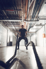 Obraz premium Crossfit Rope Training