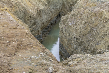 ditch with water