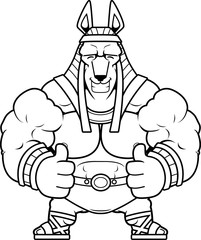 Cartoon Anubis Thumbs Up