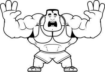 Cartoon Trainer Scared