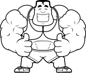 Cartoon Trainer Thumbs Up