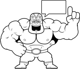 Cartoon Luchador Talking