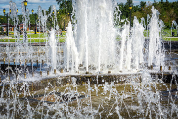 The beautiful city fountain