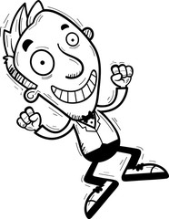 Cartoon Groom Jumping