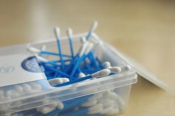 Pałeczki kosmetyczne, zbliżenie