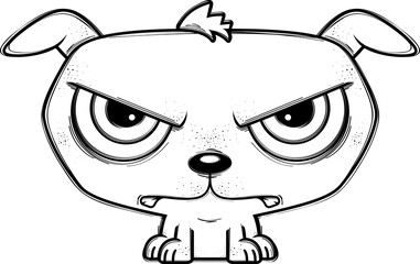 Mad Little Cartoon Dog