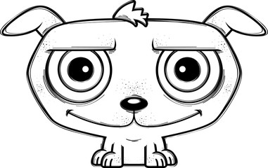 Smiling Little Cartoon Dog