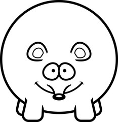 Happy Cartoon Mouse