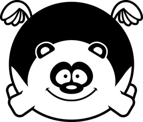 Flying Cartoon Panda