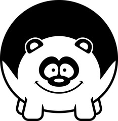 Happy Cartoon Panda
