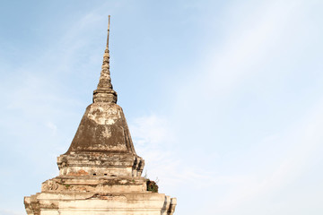 Naklejka premium Thai temple, Wat Phra Sri Rattana Mahathat, Phitsanulok , Thailand.