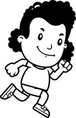 Cartoon Girl Running