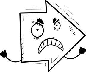 Angry Cartoon Arrow