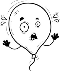 Scared Cartoon Balloon