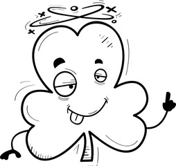 Drunk Cartoon Clover