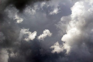 Obraz premium cloudy gray sky before the storm