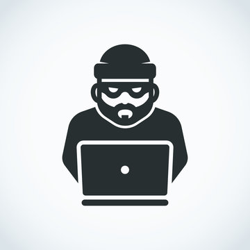 Robber icon. Bandit. Hacker
