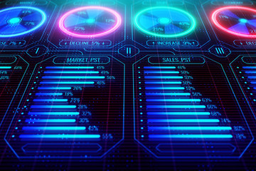 Future, innovation and touchscreen concept