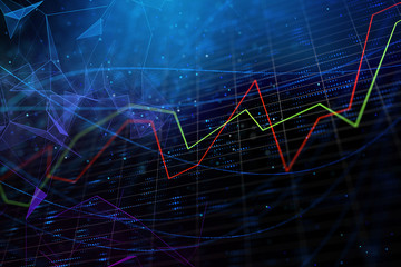 Abstract blue forex wallpaper