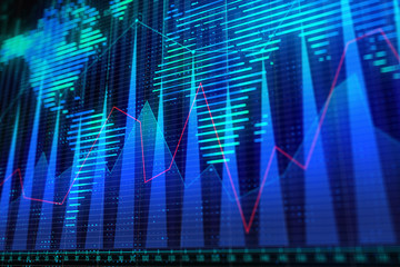 Abstract blue forex texture