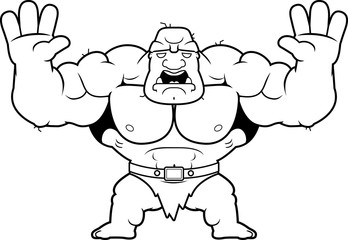 Cartoon Ogre Scared