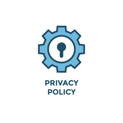 Privacy Policy graphic used for Header banner or web page w the icon symbol