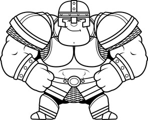 Cartoon Warrior Confident