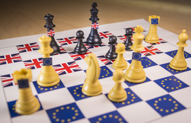 Brexit chess strategy board