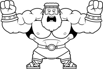 Cartoon Zeus Angry