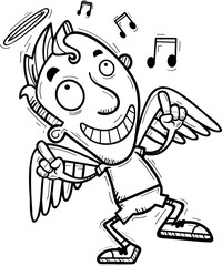 Cartoon Angel Dancing