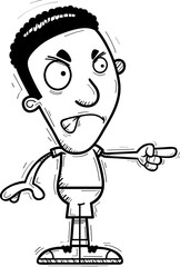 Angry Cartoon Black Man