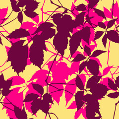 Elegance seamless leaves pattern