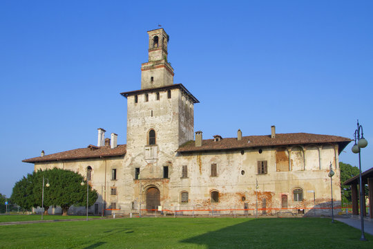 Cusago, Castello Visconteo, Lombardia, Italia, Europa, Europe