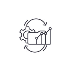 Performance challenges linear icon concept. Performance challenges line vector sign, symbol, illustration.