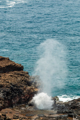 Fototapeta na wymiar Scenic Nakalele Blowhole Along the Coast of Maui