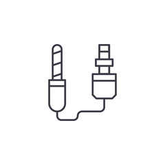 Remote shutter release linear icon concept. Remote shutter release line vector sign, symbol, illustration.