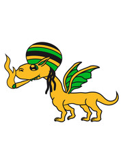 kiffer drogen rauchen joint weed hanf comic cartoon lustig clipart fliegen flügel wyvern lindwurm mystisch fantasy Drache böse