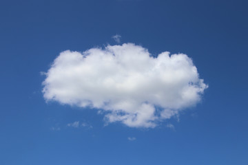 white clouds on blue sky