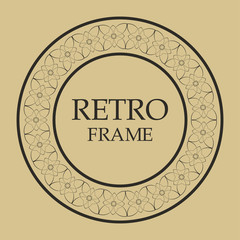 Vintage retro frame
