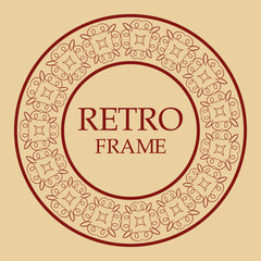 Vintage retro frame