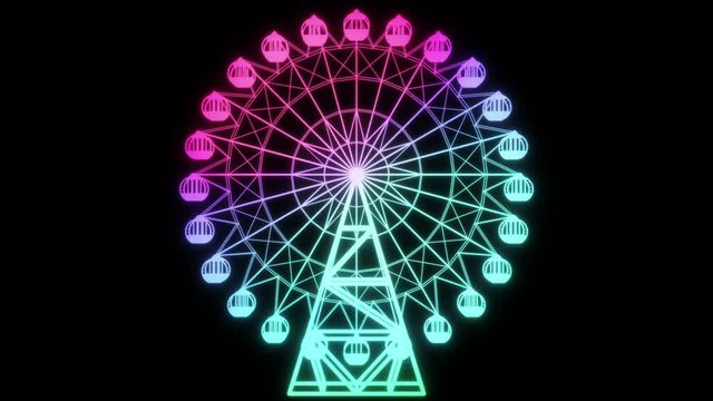 観覧車_虹色_ループ1
