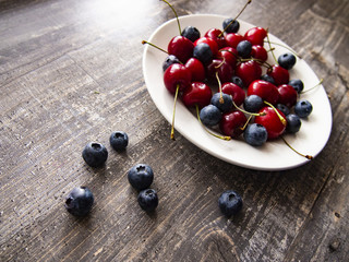 bright ripe berries