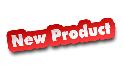 new product concept 3d illustration isolated