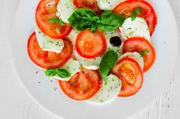 Delicious caprese salad