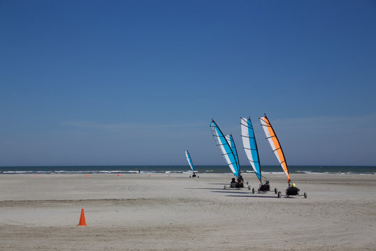 Strandsegeln an der Nordsee