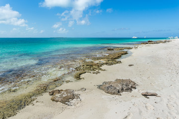 Beautiful beach in Los Roques archipelago, one of the most