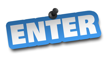 enter concept 3d illustration isolated