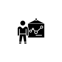 Medical examination black icon concept. Medical examination flat  vector symbol, sign, illustration.